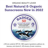Badger Mineral Sunscreen with Clear Zinc SPF 50